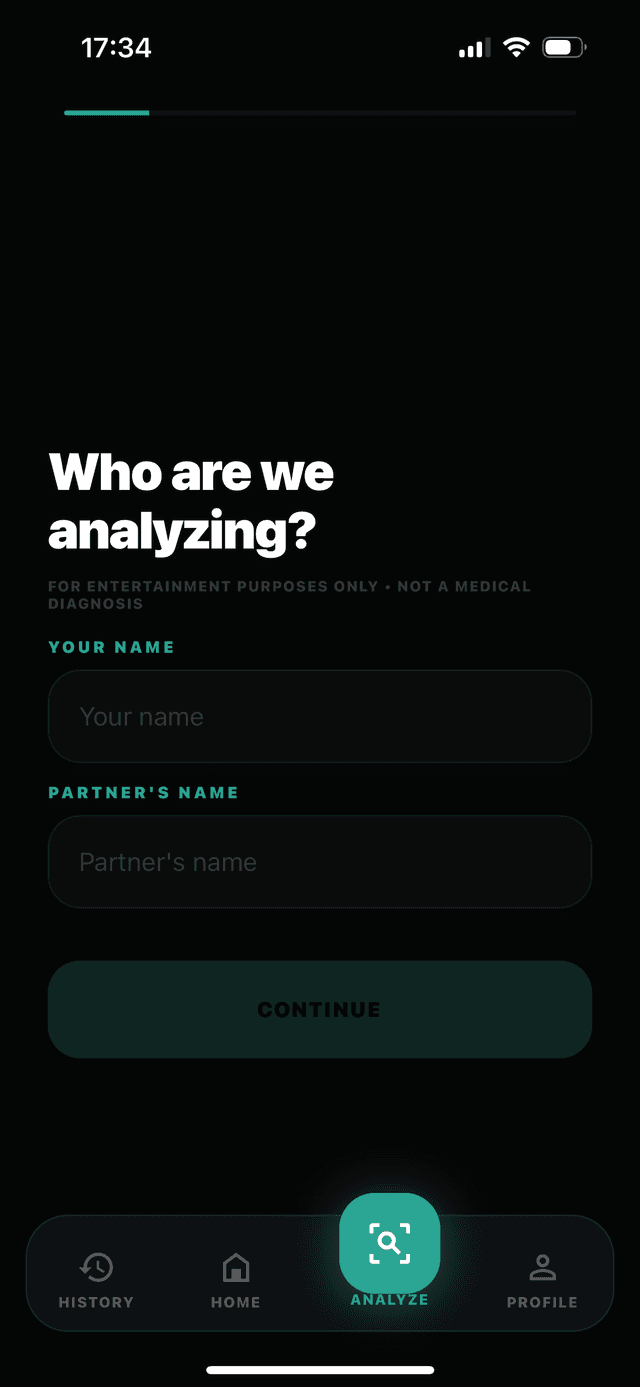 EX-Ray Analyze Screen — Who Are We Analyzing